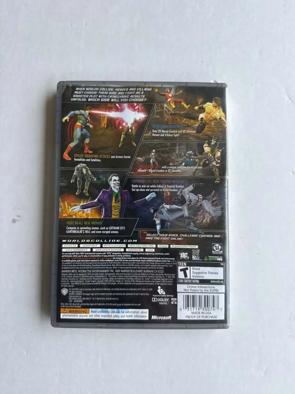Mortal Kombat vs. DC Universe Platinum Hits - Xbox 360 CIB